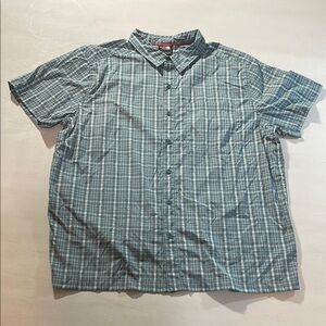 Men's Blue Plaid Shirt